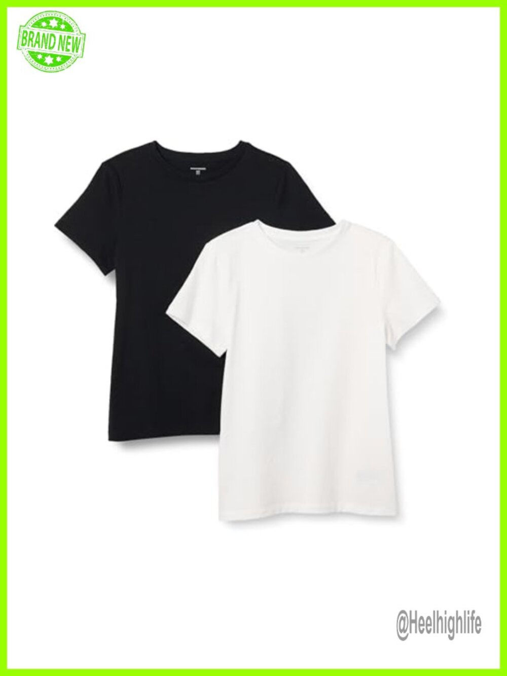 100% Cotton Crewneck Short Sleeve T-Shirt Regular Fit